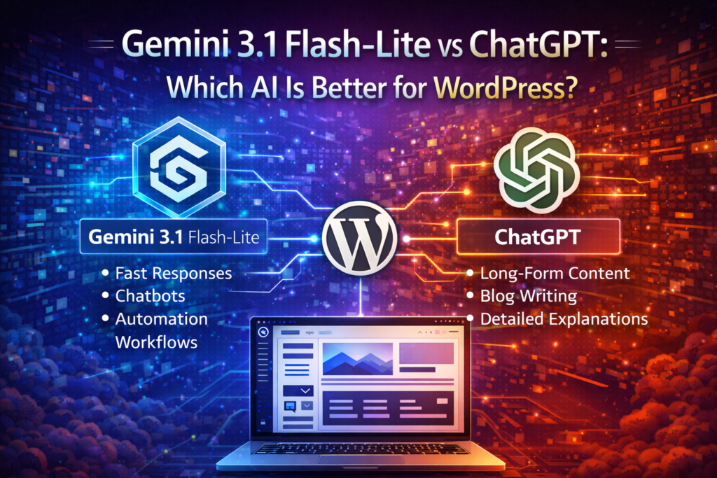 Gemini 3.1 Flash-Lite vs ChatGPT Which AI Is Better for WordPress